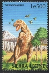 Stamps Sierra Leone -  TYRANNOSAURUS