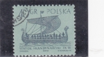 Sellos de Europa - Polonia -  BARCO VIKINGO