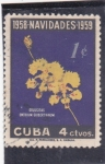 Stamps Cuba -  FLORES- orquideas