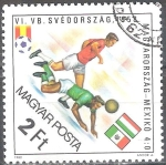 Stamps Hungary -  Copa Mundial de Fútbol, España,1982.