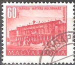 Stamps Hungary -  Edificios del plan quinquenal en Budapest,Casa de Cultura de Rákosi.