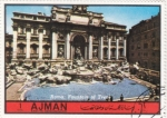 Stamps United Arab Emirates -  ROMA-FONTANA DE TREVI