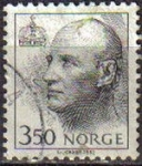 Sellos del Mundo : Europe : Norway : NORUEGA 1993 Scott 1008 Sello Serie Basica Rey HARALD V Usado