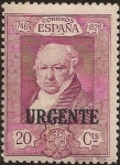 Stamps Spain -  Retrato de Goya  1930  20 cents