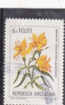 Stamps Argentina -  FLORES- AMANCAY