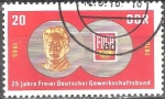 Sellos de Europa - Alemania -  25 años FDGB, Federación Alemana de Sindicatos Libres (DDR).