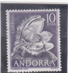 Sellos del Mundo : Europe : Andorra : FLOR-HELEBORUS CONI