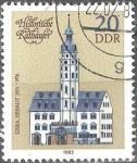 Stamps Germany -  Ayuntamientos históricos - Gera Hall, construido 1573-1576-DDR.