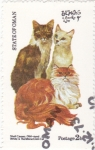 Stamps Oman -  gatos de raza-