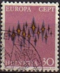 Sellos de Europa - Suiza -  SUIZA Switzerland Suisse 1972 Scott544 Sello Serie Europa Michel 969 Usado