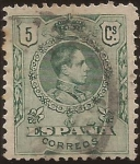 Sellos de Europa - Espaa -  Alfonso XIII  Tipo Medallón  1909  5 cents