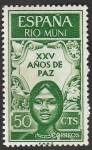 Sellos de Africa - Guinea Ecuatorial -  rio muni - 60 - XXV Años de Paz, Alegoría