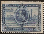 Sellos de Europa - Espaa -  Alfonso XIII y Barcelona  1929  40 cents