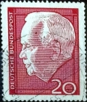 Sellos de Europa - Alemania -  Scott#881 intercambio, 0,20 usd, 20 cent. 1964