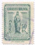 Sellos de America - Bolivia -  Conmemoracion del V centenario del nacimiento de la Reina Isabel la Catolica