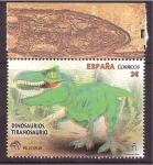 Stamps Spain -  serie- Dinosaurios