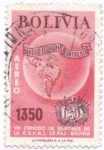 Stamps Bolivia -  Conmemoracion del VII periodo de Sesiones de la CEPAL en La Paz