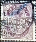 Stamps Denmark -  Scott#54 intercambio, 0,65 usd, 15 cents. 1902