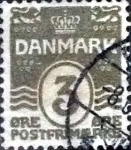 Stamps Denmark -  Scott#59 intercambio, 0,60 usd, 3 cents. 1905