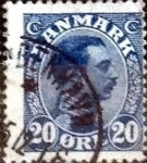 Sellos de Europa - Dinamarca -  Scott#103 intercambio, 0,25 usd, 20 cents. 1913