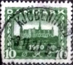 Stamps Denmark -  Scott#159 intercambio, 0,45 usd, 10 cents. 1921