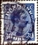 Stamps Denmark -  Scott#113 intercambio, 0,45 usd, 30 cents. 1925