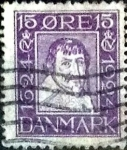 Stamps Denmark -  Scott#170 intercambio, 6,00 usd, 15 cents. 1924