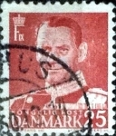 Stamps Denmark -  Scott#321 intercambio, 0,20 usd, 25 cents. 1950