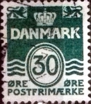 Stamps Denmark -  Scott#437 intercambio, 0,25 usd, 30 cents. 1967