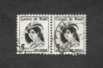 Stamps Brazil -  1039 - Anita Garibaldi