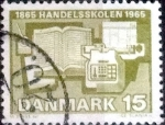 Stamps Denmark -  Scott#415 intercambio, 0,20 usd, 15 cents. 1965