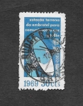 Sellos del Mundo : America : Brasil : 1114 - Estación Terrestres de Comunicaciones para Satélites