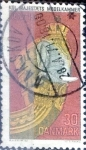 Stamps Denmark -  Scott#469 intercambio, 0,20 usd, 30 cents. 1970