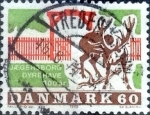 Stamps Denmark -  Scott#468 intercambio, 0,20 usd, 60 cents. 1970