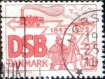 Stamps Denmark -  Scott#491intercambio, 0,20 usd, 70 cents. 1972