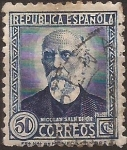 Stamps Spain -  Nicolás Salmerón  1933 50 cents