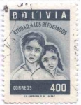 Sellos de America - Bolivia -  Pro año mundial de los Refugiados