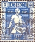 Stamps Ireland -  Scott#131 crf intercambio, 0,20 usd, 2,5 p. 1945