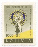 Stamps Bolivia -  Pro hospital del niño del Rotary Club de La Paz