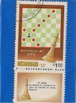 Stamps Nicaragua -  Ajedrez-Alfil