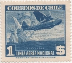 Sellos de America - Chile -  Y & T Nº 62 Aéreo