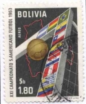 Sellos del Mundo : America : Bolivia : Conmemoracion del XXI Campeonato sudamericano de futbol