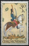 Sellos de Europa - Checoslovaquia -  AZULEJO  DE  HUSSAR  