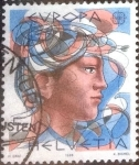 Stamps Switzerland -  Scott#777 intercambio, 0,30 usd, 50 cents. 1986