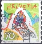 Stamps Switzerland -  Scott#1032 intercambio, 0,50 usd, 70 cents. 1998
