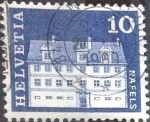 Stamps Switzerland -  Scott#441 intercambio, 0,20 usd, 10 cents. 1968