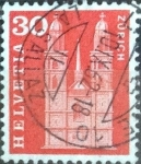 Stamps Switzerland -  Scott#387 intercambio, 0,20 usd, 30 cents. 1960