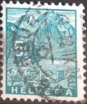 Stamps Switzerland -  Scott#220 intercambio, 0,20 usd, 5 cents. 1934