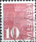 Stamps Switzerland -  Scott#521 intercambio, 0,20 usd, 10 cents. 1970