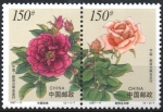 Sellos de Asia - China -  ROSA  CHINA  Y  ROSA  MENSUAL